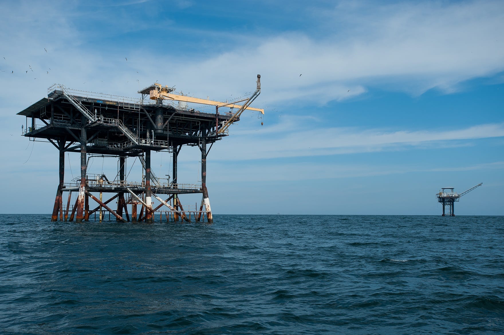 Oil Rig in the Atlantic Ocean